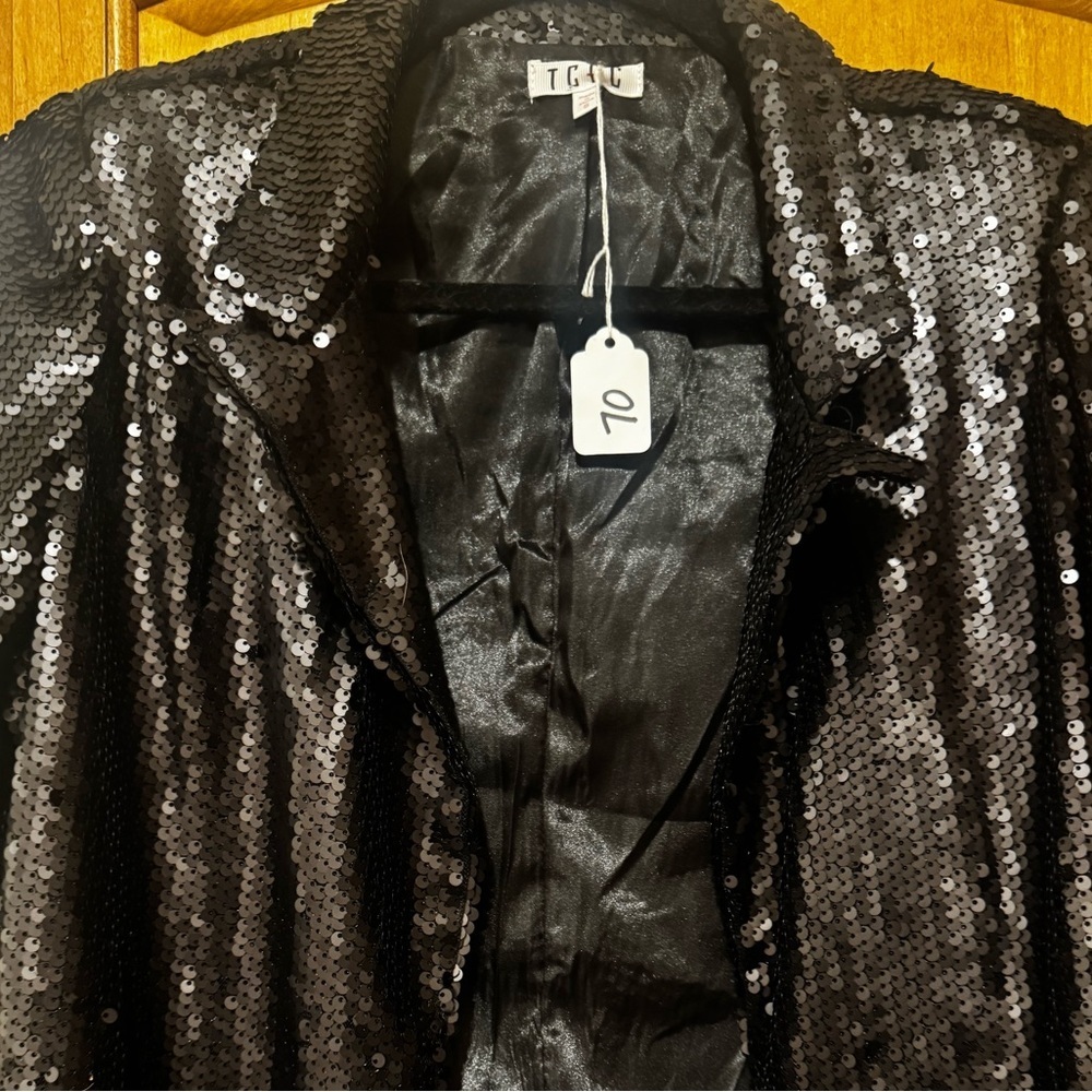NWT Black sequined blazer - Picture 4 of 9